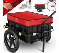 KESSER® Remorque pour vélo Remorque Chariot de transport rouge