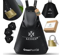 KESSER® Sac d'arrosage pour arbres set 4x sacs à 100L & sacs d'arrosage pour arbres Sac en PVC durable résistant aux UV Sac d'arrosage pour arbres Système d'arrosage jardin avec serrure noir