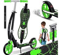 KESSER® Scooter pour Enfants de Ville Trottinette Pliable réglable en Hauteur, Kickscooter jusqu'à 100kg, Frein de Roue Arrière, Jusqu'à 190cm de Hauteur, Sangle de Transport Incluse