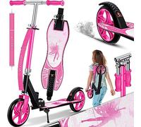 KESSER® Scooter pour Enfants de Ville Trottinette Pliable réglable en Hauteur, Kickscooter jusqu'à 100kg, Frein de Roue Arrière, Jusqu'à 190cm de Hauteur, Sangle de Transport Incluse