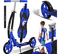 KESSER® Scooter pour Enfants de Ville Trottinette Pliable réglable en Hauteur, Kickscooter jusqu'à 100kg, Frein de Roue Arrière, Jusqu'à 190cm de Hauteur, Sangle de Transport Incluse