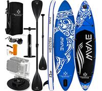 KESSER® Set Sup Board Gonflable Stand Up Paddle Board Premium 366 cm Surfboard Sports Aquatiques | 6 Pouces d'épaisseur | Accessoires complets | 130kg
