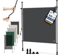 KESSER® Store extérieur Vertical 100x310cm Extensible & Opaque | Store Vertical avec manivelle sans perçage | Paravent Balcon & paravent pour Jardin & terrasse étanche Anthracite