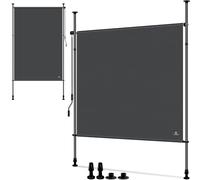 KESSER® Store vertical 100 x 310 cm extensible et opaque avec manivelle sans perçage Brise-vue de balcon et protection contre le vent pour jardin et terrasse Étanche Anthracite