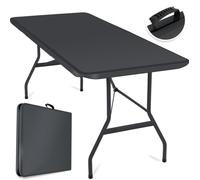 KESSER® Table de buffet Table pliante en plastique 183x76 anthracite