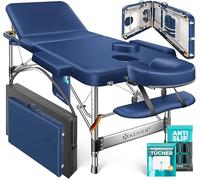 KESSER® Table de Massage Mobile Pliable & réglable en Hauteur 3 Zones Lit de Massage Table d'esthétique Large Table de thérapie Aluminium + 10x Support Visage avec Appui-tête