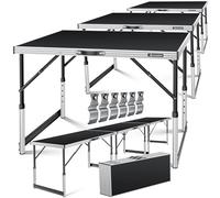 KESSER® Table Multifonctions Professionnelle 3 Pièces, 100 x 60 cm, à Tapisser 30 kg de Charge, Avec Fonction de Rallonge, Pliante, de Brocante et d'Appoint