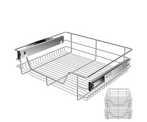 KESSER® Tiroir télescopique ✓ Cuisine ✓ Armoire ✓ Sortie totale ✓ 2x 60cm