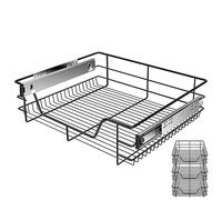 KESSER® Tiroir télescopique, tiroir de cuisine, armoire de cuisine, panier extensible, extension complète