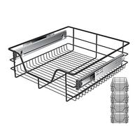 KESSER® Tiroir télescopique ✓ Tiroir de cuisine ✓ Armoire de cuisine ✓ Tiroir à panier ✓ Tiroir d'armoire ✓ Sortie totale ✓ Tiroir - 4x 50cm
