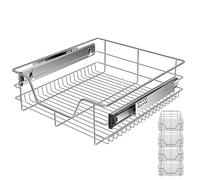KESSER® Tiroir télescopique ✓ Tiroir de cuisine ✓ Armoire de cuisine ✓ Tiroir à panier ✓ Tiroir d'armoire ✓ Sortie totale ✓ Tiroir - 4x 50cm