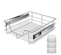 KESSER® Tiroir télescopique ✓ Tiroir de cuisine ✓ Armoire de cuisine ✓ Tiroir à panier ✓ Tiroir d'armoire ✓ Sortie totale ✓ Tiroir - 3x 50cm