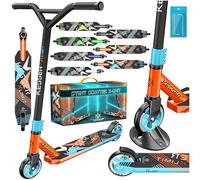 KESSER® Trottinette Freestyle X-Limit | Direction à 360°, avec roulement à Billes ABEC 9 de 100 mm, Roues en polyuréthane | Trottinette Solide, Rouge