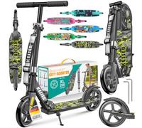 KESSER® Trougetinette de Freestyle GT-Limit 360Ḟ Direction trougetinette Funscooter Trougetinette de Freestyle avec béquille ABEC 9 roulements à Billes, Roues en PU 110 mm,
