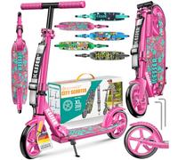 KESSER® Trougetinette de Freestyle GT-Limit 360Ḟ Direction trougetinette Funscooter Trougetinette de Freestyle avec béquille ABEC 9 roulements à Billes, Roues en PU 110 mm,