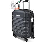 Kesser® Valise de voyage - Valise à coque rigide avec inclus balance de bagage + étiquette de bagage, chariot à bagages, cadenas à combinaison, 4 roulettes, coque rigide ABS, poignée télescopique
