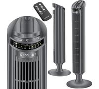 KESSER® Ventilateur tour avec télécommande - Angle d'oscillation à 90° - 3 niveaux - 90 cm - Fonction minuterie - Fonction turbo - Ventilateur colonne - Ventilateur sur pied