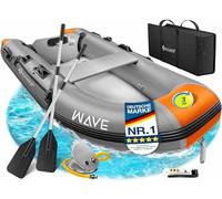 KESSER® Wave - Bateau pneumatique 2,30 m pour 2 personnes - Moteur Wave - Convient pour les loisirs - Bateau à pagaie - Bateau à moteur - Bateau à moteur - Bateau à moteur - Bateau à moteur - Bateau à
