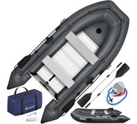 KESSER® Wave Lot de 6 Bateaux gonflables 230-380 cm - Bateau + Banc, Pompe à air, pagaie, kit de réparation, Sac, Bateau de pêche, Bateau à pagaie Petit et Grand, Combinaison Moteur