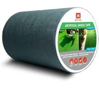 KESTKAS Bande de Jonction Gazon Synthetique 15cm x 10m (x2) Ruban de Jointure | Scotch Gazon Synthetique Exterieur | Colle pour Gazon Synthétique.
