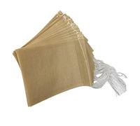 kesurpae 100 pièces Vide Sachet de thé Cordon Cordon Feuilles Mobiles Filtre Pochette à épices théière passoire Rechargeable Sachet de thé Fournitures Titulaire, 5 * 7 cm