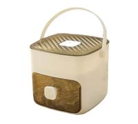 kesurpae 2en1 Bac à Glaçons Pression, 48 Cubes 2 Bacs,Poignée à Dégagement Rapide, Hermétique Anti-Odeurs - Idéal Cocktails, Café, Smoothies Empilable,Blanc Cassé