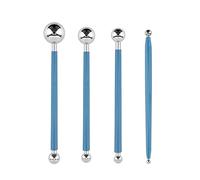 kesurpae 4 pièces sphère argile outils de modélisation bricolage artisanat acier inoxydable Double extrémité petite poterie céramique poupée façonnage bâton