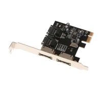 kesurpae Adaptateur PCIe vers Carte avec accès Double Port, Compatible avec Les Anciens périphériques, pour Une Gestion simplifiée des connexions.