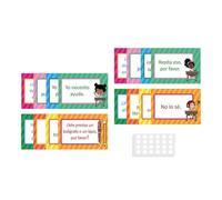 kesurpae Affiche éducative Attrayante pour l'apprentissage de l'espagnol chez Les Enfants, favorisant l'apprentissage interactif en Classe. Affiches éducatives pour l'initiation à l'espagnol.