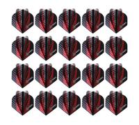 kesurpae Ailettes de Rechange pour fléchettes, Forme Poire, Standard, en Vrac, rigidité Accrue, Pet Durable, pour la Fabrication de fléchettes DIY, 1 Lot de 20 pièces, Type S