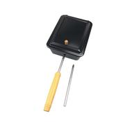 kesurpae Appareil à popcorn facile à nettoyer, petit format, avec poignée extensible, idéal pour les aventures en plein air. Poêle popcorn gros trous, casserole, grill, feu