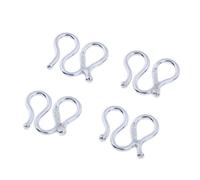 kesurpae Apprêts pour la fabrication de bijoux, connecteurs, fermoirs, crochets et boucles en argent sterling 925 pour colliers et bracelets, fermoirs à maillons de 10 mm/8 mm