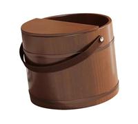 kesurpae Baignoire de trempage pour les pieds, pédicure en bois, trempage des pieds, apaisant les fatigués pendant traitements de spa à la maison, salle bain, pédicure en bois, bassin