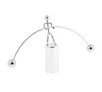 kesurpae Balançoire artistique, jouet d'équilibre dynamique et stimulant représentant un haltérophile, décoration de bureau éducative, idée cadeau unique, figurine en acier inoxydable