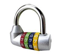 kesurpae Cadenas à combinaison numérique en alliage de zinc à 5 chiffres : un mot de passe unique définir. Comment utiliser ce cadenas voyage ?, Argent, Tapez 4