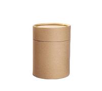 kesurpae Cartouche de Stockage Paquet de thé récipient en Papier Kraft avec Couvercle Tubes de Bouteille Portables étui d'emballage Alimentaire pour Sucre Candi, Trois, 8.3x11cm