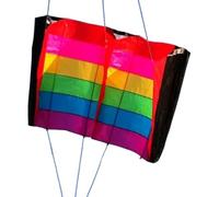 kesurpae Cerf-Volant acrobatique Arc-en-Ciel Facile à Assembler pour s'amuser à la Plage. Semi-Souple et résistant, il Offre stabilité et Performance. cerf-Volant de Sport Facile Assembler.