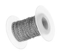kesurpae Chaîne à maillons en acier inoxydable pour bijoux à rouler. Sublimez vos créations de bijoux DIY avec une touche d'originalité. Câble en acier inoxydable pour la