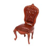 kesurpae Chaise Miniature à l'échelle 1/12 pour Maison de poupée. Assemblage Facile. Idéale pour enrichir l'espace de Jeu et créer Une Ambiance chaleureuse. Modèle Chaise Salle à Manger Dossier