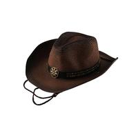 kesurpae Chapeau de cow-boy tendance avec décorations chics, idéal pour les déguisements en extérieur et les événements à thème à la maison. Un look