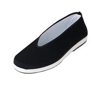 kesurpae Chaussures Traditionnelles Chinoises Respirantes et antidérapantes, Semelles en Caoutchouc, Vieilles Chaussures de Pékin, Pointure 37, Noir, Quarante