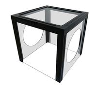 kesurpae Couvercle de boîte à poussière en acrylique transparent, facile à assembler et étanche, pour meuleuse d'établi. Démontable et rangeable après utilisation pour un gain de place.