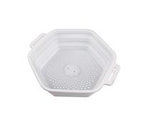 kesurpae Douche glacée à sangle réglable, refroidisseur en silicone pour la maison, douche en gel de silice, outil de bain de glace, douche glacée pliable, eau de bain de glace, blanc