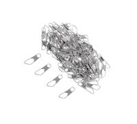 kesurpae Émerillons de pêche, connecteurs à Agrafe, hameçons, connecteurs Robustes et résistants, agrafes à Verrouillage pour leurres et Lignes de pêche, 2.5 x 0.7 cm