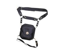 kesurpae Ensemble Ceinture et Sac de Cuisse médiéval en Cuir PU offrant Un Confort Optimal pour Toutes Les Occasions et Aventures. Sac Banane à Motif en, Noir, 15 x 16 x 6.5 cm