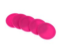kesurpae Ensemble de 5 palets de Hockey sur air Amusants et Robustes. Un incontournable pour Tous Les Amateurs de Jeux vidéo et de Loisirs Sportifs dans n'importe Quelle Salle de, Rose, 62 mm