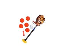 kesurpae Ensemble de Basketball pour Enfants, Hauteur réglable, intérieur, avec Panier de Basketball Complet et Base Stable pour des activités Amusantes, Brun, 26 x 22 x 130 cm