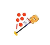 kesurpae Ensemble de Basketball pour Enfants, Hauteur réglable, intérieur, avec Panier de Basketball Complet et Base Stable pour des activités Amusantes, Jaune, 26 x 22 x 130 cm