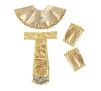 kesurpae Ensemble Luxueux d'accessoires de Costume de Pharaon : Ceinture, Collier, Bracelets, déguisement Reine égyptienne et Paire Bracelets. Ces Accessoires élégants et Pratiques complètent