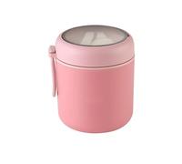 kesurpae Flacon Alimentaire pour Repas Chauds, Voyage et activités de Plein air, flacons de Soupe multifonctionnels pour Aliments Chauds, pour Thermos, 304 rose-530ml